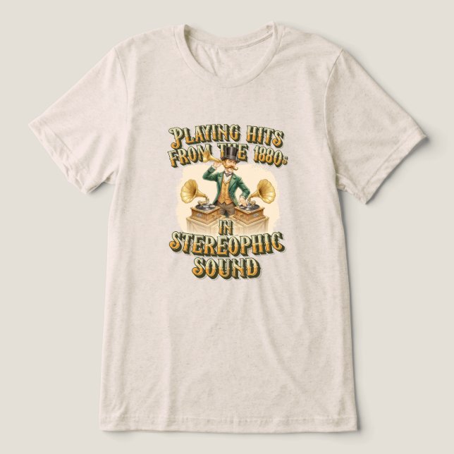 Gentleman DJ ‘Playing the hits’ Steampunk Party (Design frontal)