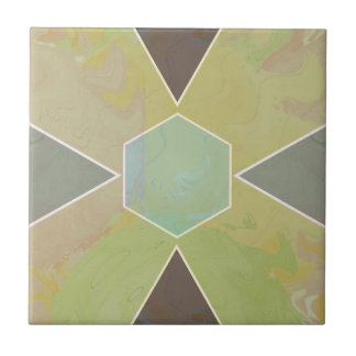 Geo Abstract Pastel Marble Olive Green
