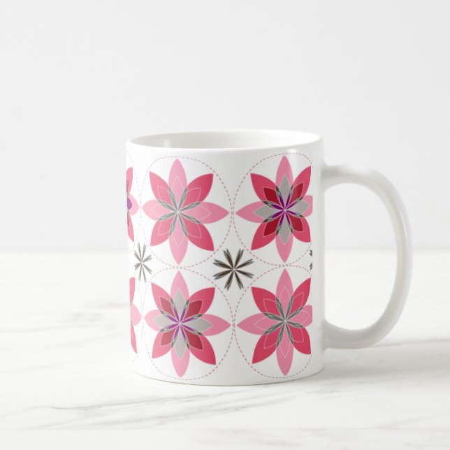 Geo-flor-sorvete da caneca de café (Direita)