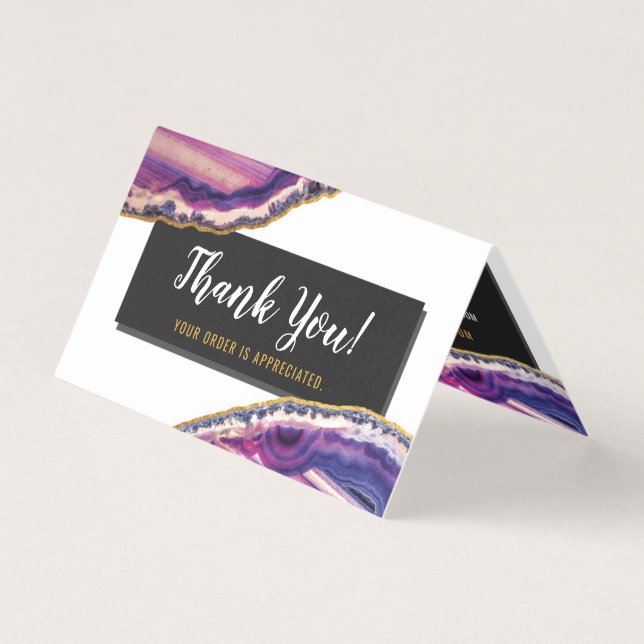 Geode Agate Slice Gemstone Ultra Violet Obrigado (Frente)