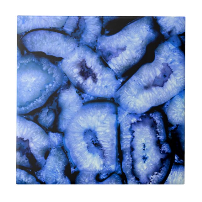 Geodes de Agato do Quartz Azul (Frente)