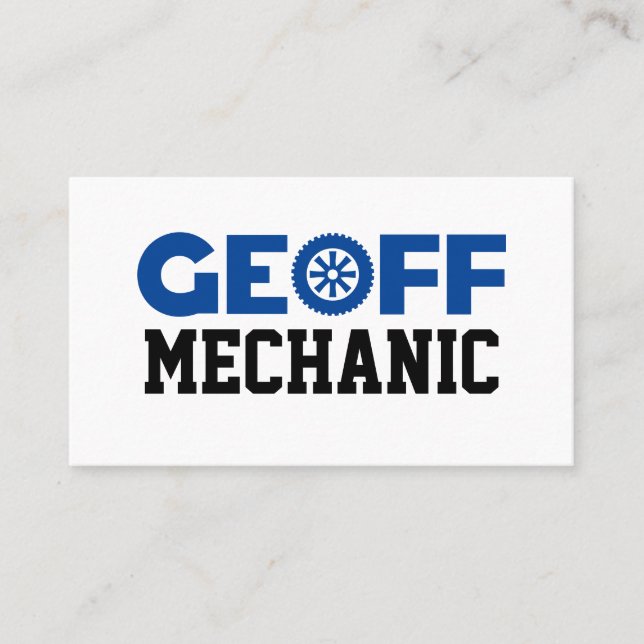 Geoff Mechanic Cartão de visita (Frente)