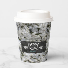 Geologia White Granite Rock Label Qualquer Texto C