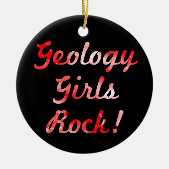 Geology Girls Rock! Ornamento (Frente)