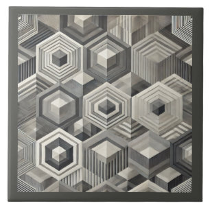Geometria em Tons de Cinza