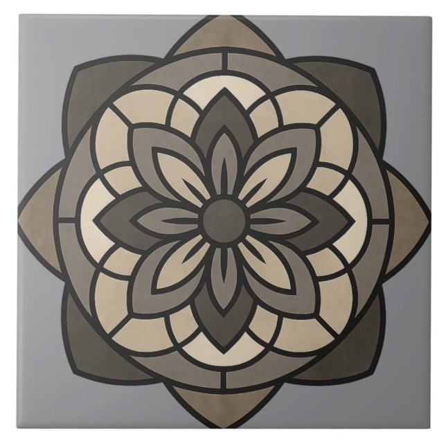 Geometria Floral Elegante (Frente)