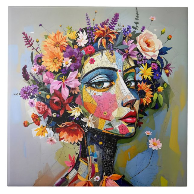 "Geometria Floral" - Retrato Botânico (Frente)