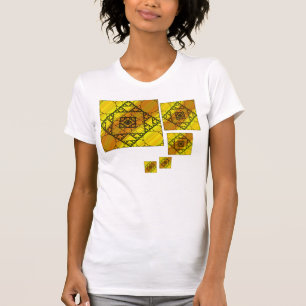 Geometria Fraca Camisa Luz das Mulheres