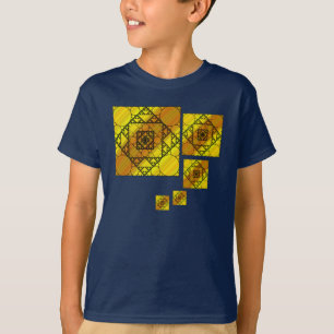 Geometria Fractal Garotas e Camisa Negra Bebê