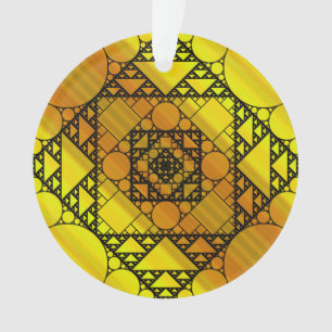 Geometria Fractal Ornamento acrílico