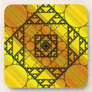 Geometria Fractal Porta-Copos Quadrado