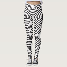 Geometria Gráfica: Leggings de Padrões de Beleza