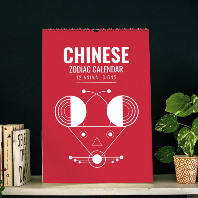 Geometria Zodiac: Arte do Calendário de Animais Lu (Criador carregado)