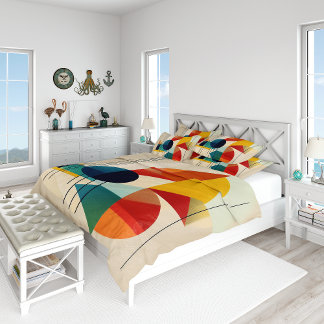 Geometric Abstract Art in Bauhaus Style