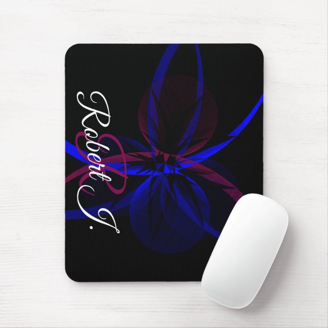 Geometric Abstraction Mouse Pad (Com mouse)