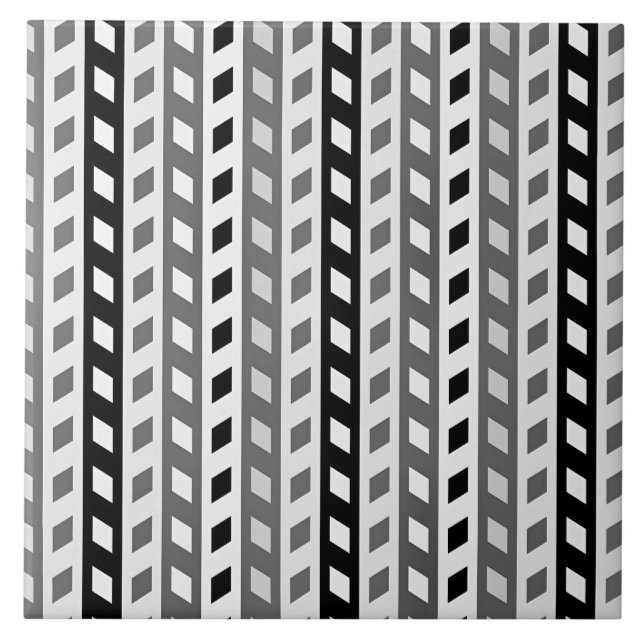 Geometric Design, gray, black, white, (Frente)