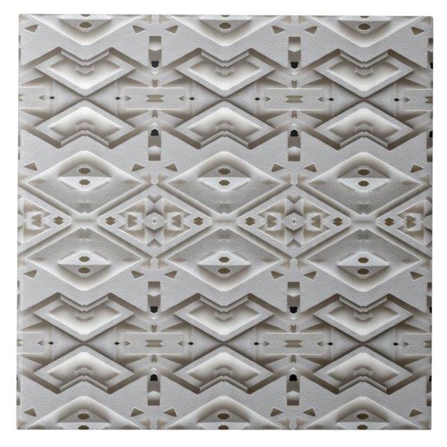 Geometric Embossed Diamond Pattern (Frente)