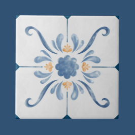 Geometric Flower Pattern Tile - Stylish and Elega