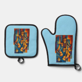 Geometric Magi - Three Wise Men Christmas Star Art