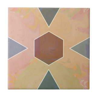Geometric Pastel Marble Earthy