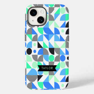 Geométrico Azul Mint Moderno Personalizado