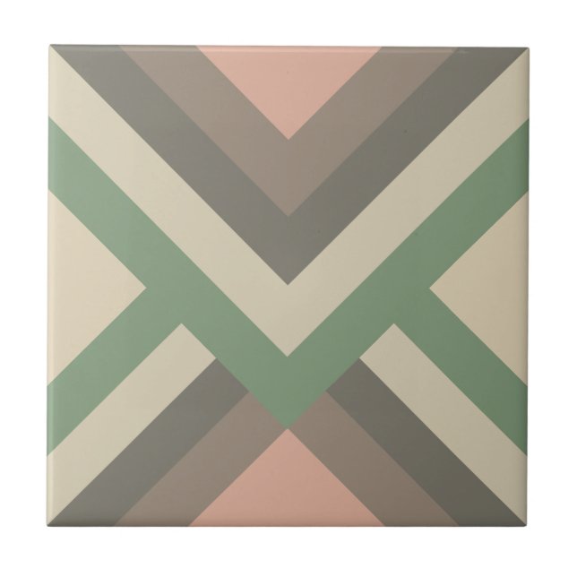 Geométrico Chic Moderno Cores Pastel (Frente)