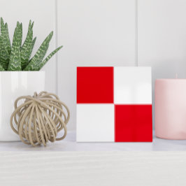 Geométrico Croata Vermelho Minimalista