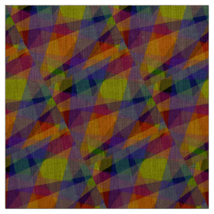 Geométrico Escuro - Tecido natural de linho