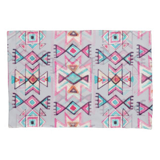 Geométrico étnico, padrão tribal de aquarela.