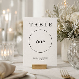 Geométrico Minimalista Casamento de Inverno Serif 