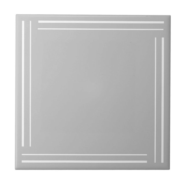 Geométrico Minimalista Cinza Branco Tendência (Frente)