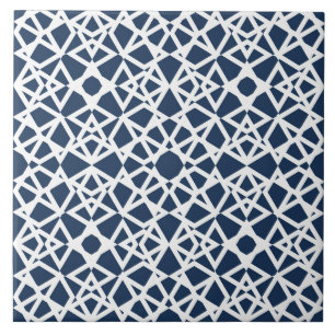 Geométrico, moderno, simples, azul marinho, branc