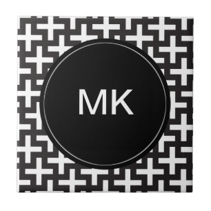 Geométrico preto e branco