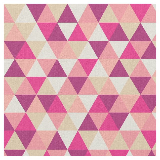 Geométrico Rosa Moderno | Tecido (Detalhe)