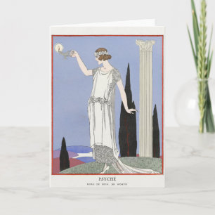 George Barbier, Cartão de Agradecimento Art Déco