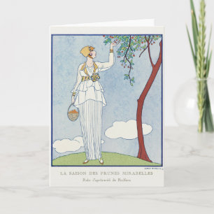 George Barbier, cartão de agradecimento Art Déco