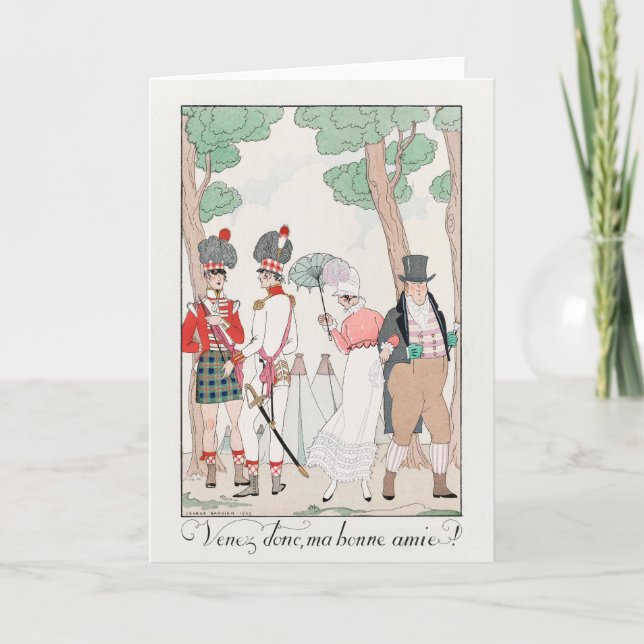 George Barbier, Cartões de agradecimentos do Art D (Frente)