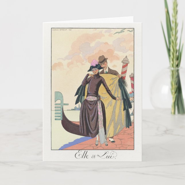 George Barbier, Cartões de agradecimentos do Art D (Frente)