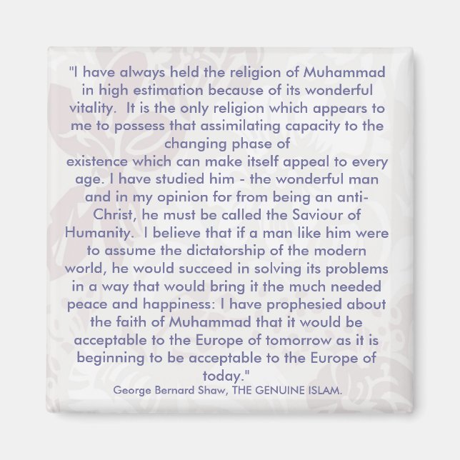 George Bernard Shaw cita Imã de geladeira (Frente)