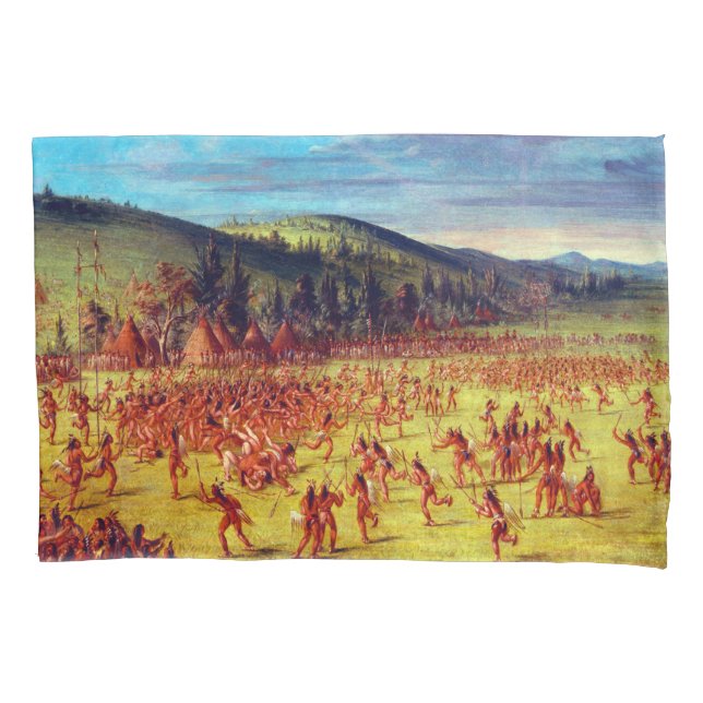 George Catlin Ball-play do Choctaw Ball Up (Frente)