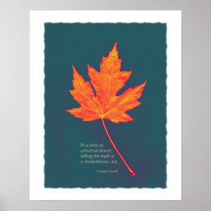 George Orwell Truth Cote Art Poster