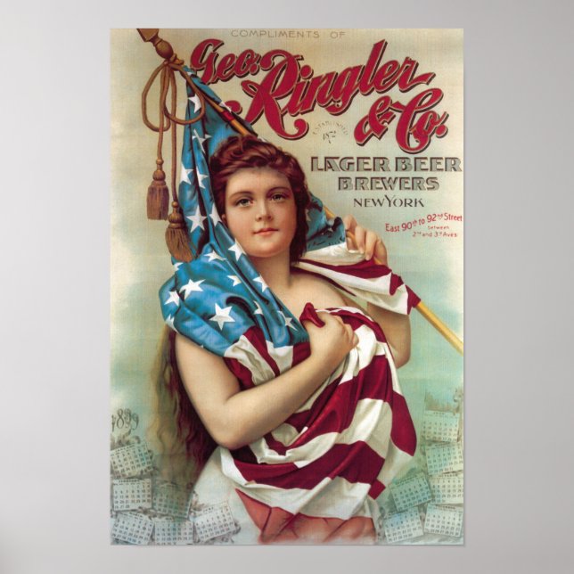 George Ringler & CO. Cerveja Poster (Frente)