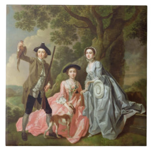 George Rogers com sua esposa, Margaret, e seu Sis