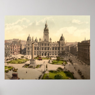 George Square, Glasgow, impressão de arquivamento