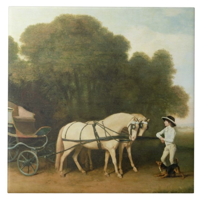 George Stubbs | um Phaeton com um par de Pon de (Frente)