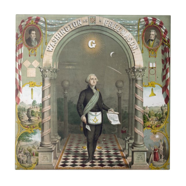 George Washington como Freemason (Frente)
