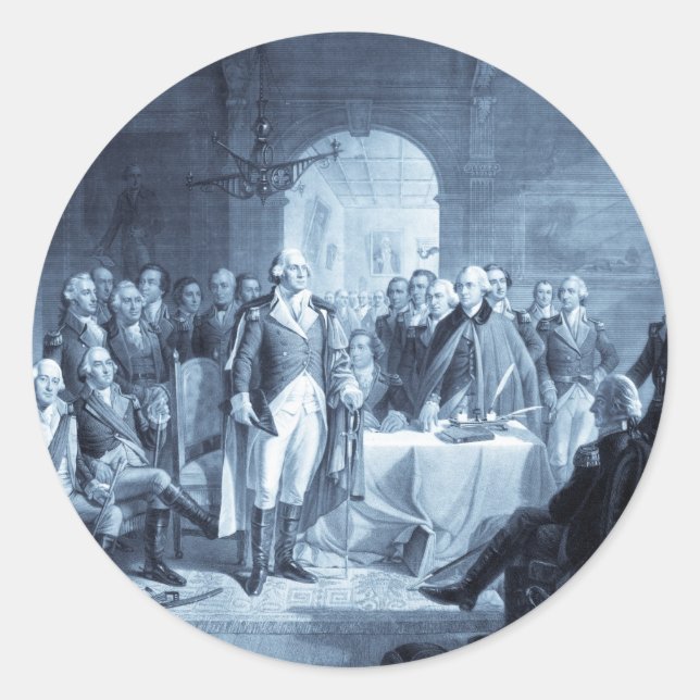 George Washington e seus adesivos generais (Frente)