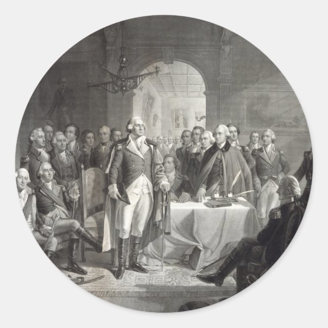 George Washington e seus adesivos generais (Frente)