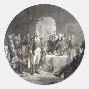 George Washington e suas etiquetas dos generais