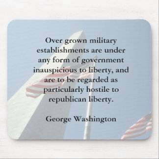 George Washington no Mousepad militar